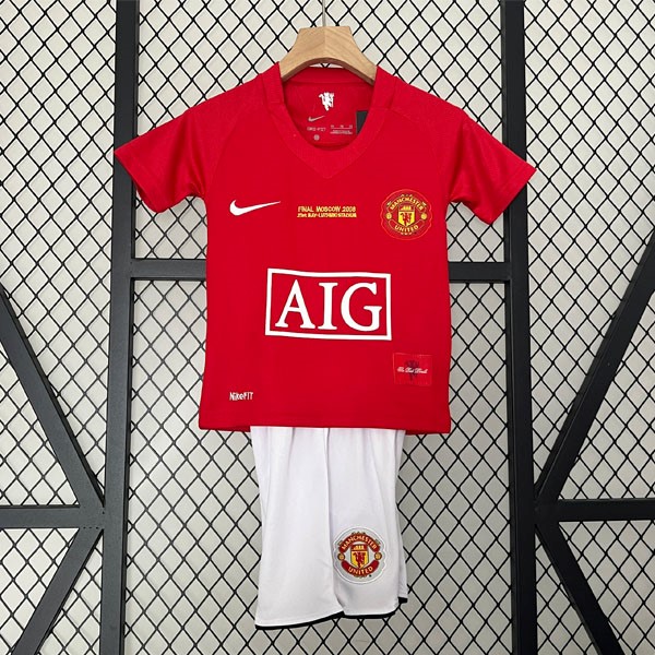 Camiseta Manchester United Primera Equipación Retro Niño 2007 2008